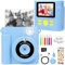 Dhapy Kids Instant Print Camera, 1080P HD, 16x Digital Zoom With Print Paper, DIY Color Pens & 32G SD Card - Birthday Toys for Boys Girls Age 3-10 - Pink