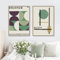 RDRDtbtr Bauhaus-Poster mit grünen Farbblocklinien Kunstdrucke modernes minimalistisches Leinwandgemälde abstrakte Wand Bilder Bilder für Wohnzimmer Heimdekoration 50 x 70 cm x 2 ungerahmt