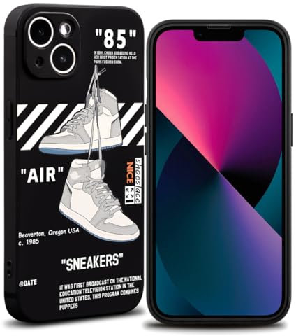 VVVLGD Cool Phone Case for iPhone 13 Case for Boys Men Aesthetic Basketball Shoes Drop-Resistant Lens Protection Sport Sneaker Street Design Shockproof Designer Cases Compatible with iPhone 13 Case