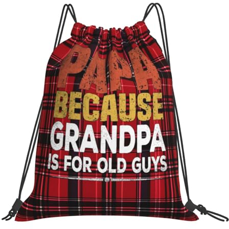 Gymsack Pa Weil Opa Für Alte Leute Ist Turnbeutel Wasserdicht Kordelzugbeutel Unisex Sportbeutel Für Reisen Holidays Schwimmen 36x42cm