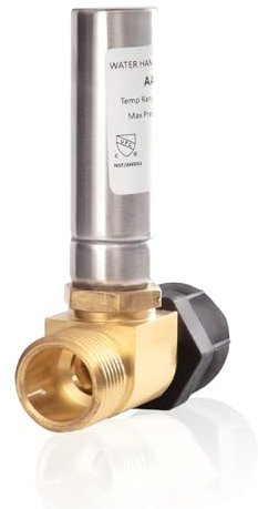 GUOFIS Water Hammer Arrestor,7/8 Female Swivel Ballcock Nut X 3/4 Male Thread Stainless Steel Water Arrestor for Toilet Connection(1PACK,Stainless Steel Arrestor)