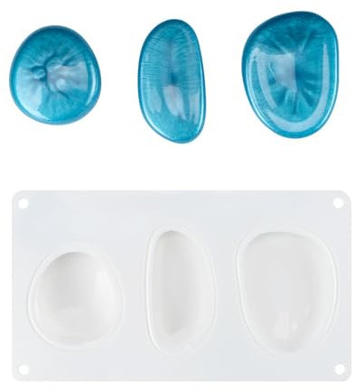 Ideen mit Herz Stampo in silicone | Pietre | Per 3 pietre realistiche | gesso, cemento, resina epossidica | stampi per versare