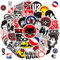 Rock Band Aufkleber, 100 Stück Classic Rock Stickers, Coole Metal Punk Musik Aufkleber, Wasserdichte Vinyl Sticker Set, für Gitarre Laptop Scrapbook Motorrad Koffer Skateboard, Teens
