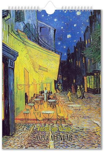 Vincent Van Gogh Foto-Wandkalender 2025, Kunst, A4, 20,3 x 30,5 cm, versiegelt