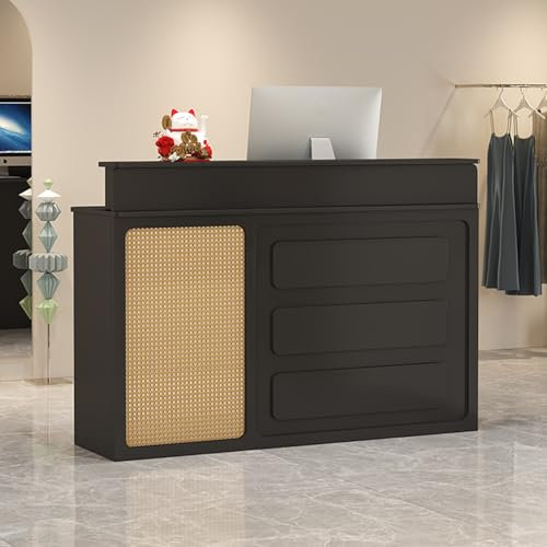 Empfangstheke,messetheke,empfangstresen,bartheke,kleine rezeptionstheke,moderne rezeptionstheken,verkaufstheke,tresen,theke,rezeptionstheke mit theke,rezeptionsmöbe,reception desk(C,100*50*95cm/39*19*