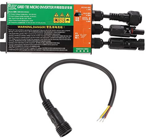 Onduleur solaire micro 350 W 230 V MPPT Grille connectée IP55 Onduleur sinusoïdal pour petits systèmes solaires
