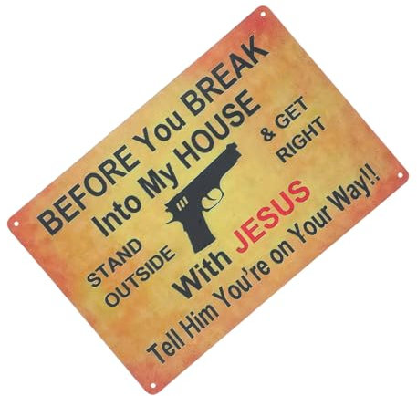 HOUDERCO Retro-dekorative Malerei Metallzinnschild Keine Warnzeichen Für Hausfriedensbruch Metallschilder Warnschilder Für Eigentum Betreten Verbotenes Hofschild Wandkunstschild Eisen