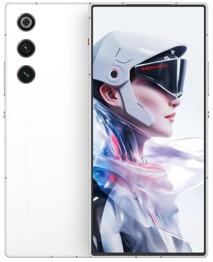 REDMAGIC 10 Air 120Hz Smartphone Gaming, 5G Android Téléphone Portable, 16GB RAM+512GB ROM, Snapdragon 8 Gen 3, 6.8 AMOLED Écran, FHD+, 50MP Caméra, 80W Chargeur, Dual-Sim, NFC Blanc