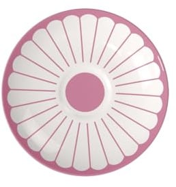 Villeroy & Boch - Fleur cassis Kaffee-Untertasse pink, Spülmaschinenfest, Mikrowellensicher, Untersetzer für Kaffee und Tee, Kleiner Servierteller, Unterteller Blumenmuster, Premium Porzellan
