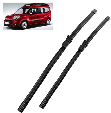 HERTC Auto Scheibenwischerblätter für FIAT Doblo 2010-2021 24+16, Scheibenwischer Dauerhaft Front Wetterfest Wischerblätter Vorne Wischerblatt