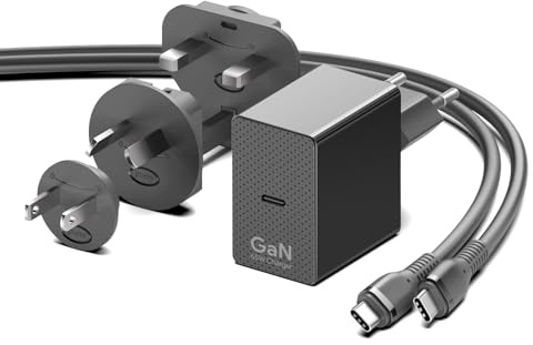 HKY GaN Tech PD3.0 Chargeur Rapide 65W pour DJI Avata/Avata 2/Mini 4K/Drone Mini 4 Pro/Mavic 3 Pro Cine/Classic,Air 3 Fly/DJI Controller/Osmo Pocket 3/Osmo OM6/OM5, Action 3/4 Battery Adaptateur