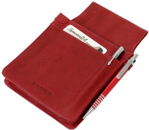 Ledershop24 Branco Kellnertasche Holster Halfter Rindsleder Farbe Rot - Achtung ohne Kellnergeldbörse