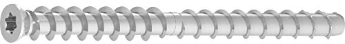 MULTI-MONTI TimberConnect 10 x 130, Holz-Beton-Anker, MMS-TC, T-Drive, T-45, verzinkt blau, A2K, 25 Stück, VARIANTA-Handwerkerverpackung