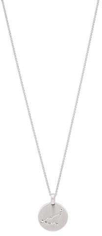 PILGRIM Jewelry Halskette mit Sternzeichen und Kristall (Versilbert - Steinbock Sternzeichen)