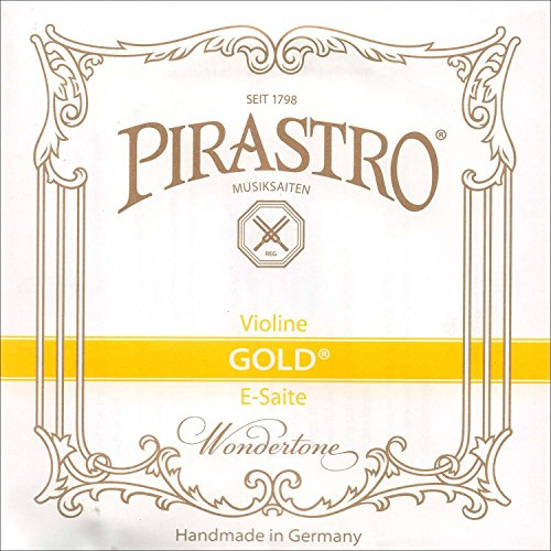 Pirastro Gold Label - Cuerda de violín E 4/4 - Mediana - Acero - Extremo de bucle