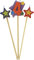 Unique Party 34044 - Number 4 Star Birthday Candles Set of 3