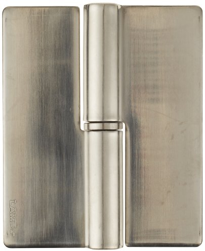 Sugatsune Hnh-100cr Weld sur Lift Off Charnière, Acier inoxydable 304, finition miroir, droite Latéralité, feuille de 4 mm d'épaisseur, 82 mm ouvert Largeur, 16 mm Diamètre de l'Axe