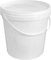 HELGUEFER - Cubo con Tapa 15L | Cubo Plastico Hermético con Asa | Apto para Guardar Alimentos | Almacenamiento de Sólidos y Líquidos | 29 diámetro x31,5 cm, Blanco