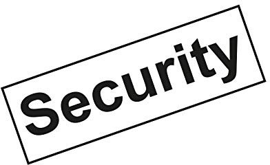 5 x Aufkleber Set Schild Security