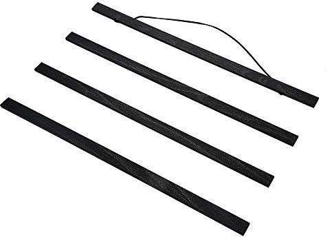 Posterleiste, Magnetische Poster Bilderrahmen Aufhänger Posterhalter für Wanddeko (Schwarz)(60CM)