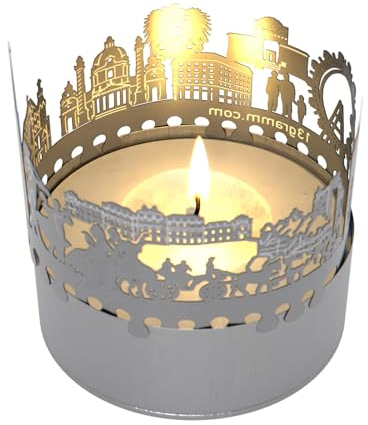 Wien Skyline Schattenspiel – Magisches Kerzenlicht projiziert die Silhouette der Stadt in den Raum – das ideale Souvenir für jeden Wien Fan!