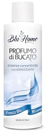 Blu Home Profumo per BUCATO, Essenza Profuma Bucato, Essenza Bucato a Lunga Durata, Super Concentrato per Lavatrice (100 ml (Confezione da 1), Felce blu)