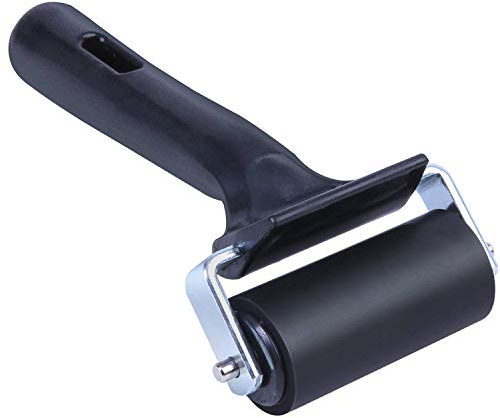 ONTWIE Gummi Brayer Roller Pinsel Gummirolle Kleisterroller Farbroller Inkl Applikator Art Craft Ölgemälde Tool, 60 mm Roller Reibwalze Bastelset Gummiwalze