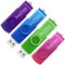SunData 4 Stück 32GB USB-Sticks USB 2.0 Speicherstick Thumb Drives Memory Sticks Rotate Metall (4 Mischfarben: Blau, Grün, Lila, Rosa)