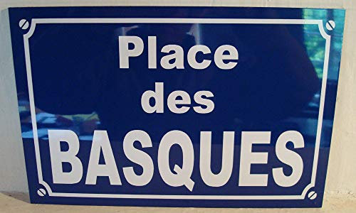 Pays Basque Plaque de Rue création Edition limitée Cadeau Original Euskadi