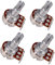 4 Stück A250K / B250K Ohm Einzel Poti Potentiometer Ersazteile für Gitarre