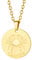 Custom4U Cancer Star Sign Zodiac Necklaces Gold Plated Horoscope Jewellery Pendant for Men Boy Boyfriend