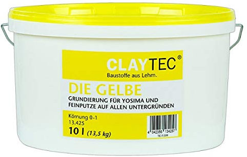 CLAYTEC Grundierung DIE GELBE mit Feinkorn Lieferformen Eimer (10 L)