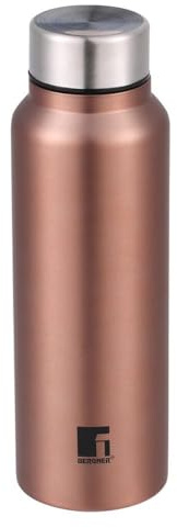 Bergner Walking Anywhere Wasserflasche, 750 ml, Edelstahl, Rosa, 750 ml