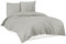 Mixibaby Bettwäsche Bettgarnitur Bettbezug 100% Baumwolle 135x200 155x220 200x200 200x220, Farbe:Hellgrau, Größe:200 x 200 cm