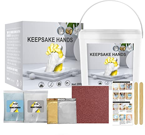 Holding Hands Casting 3D Kit Erwachsene/Kinder, DIY Gips Statue Formen Handwerk DIY Geschenk Paare Hochzeitstag Familie