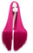 MapofBeauty 40 Zoll/100 cm Schnitzen Lange Cosplay Anime Kostüm Party Perücke (Heiß Rosa)