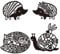OTCRAFT Metall-Stanzschablonen mit Fuchs-Schnecke, Igel, zum Basteln, Scrapbooking, dekorative Prägung, Papier, Scrapbooking, Kartenherstellung, 4 Stück