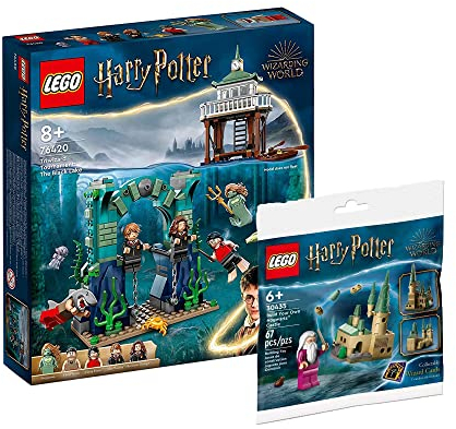 Lego Harry Potter Set: Trimagisches Turnier: Der Schwarze See, Feuerkelch (76420) + Hogwarts Schloss (30435), Spielzeug für Kinder ab 8 Jahren