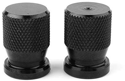 FSFY Universal Wheel Tire Tyre Air Valve Caps Stem Cover Cap Wheel Rim Air Valve Caps for Most Cars SUV RVs Trucks Motorbikes Bikes, Black