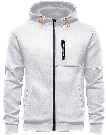 CTU Felpe con Cappuccio da Uomo con Cerniera a Maniche Lunghe in Pile Felpe con Cappuccio per Uomo S-3XL