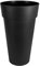 Pot de fleur rond Toscane Ø 48 x H.80 cm - Gris anthracite - Eda