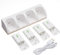 ZGYDNM Caricabatterie Base Bianca for Telecomando Wii + 4 batterie Ricaricabili