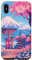 iPhone XS Max Anime Lofi Japanese Landscape Mount Fuji Torii Gate Case