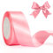 jijAcraft Satinband Rosa 40mm Schleifenband Dekoration Hochzeit Weihnachten, 22m Geschenkband Rosa Dekoband für Weihnachten, Taufe, Hochzeit, Geschenkverpackung