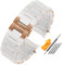 XNWKF Gummi-Armband, Silikon-Armband, roségoldene Schnalle, für Armani AR5905, AR5906, AR5919, AR5920, 20, 23 mm Uhrenarmband, 23 mm, Achat