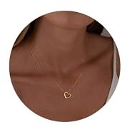 TINGN Geschenke für Frauen Teenager Mädchen - Halskette Damen Gold Kette mit CZ Herz Anhänger Gold Herzkette Mädchen Muttertag Geburtstagsgeschenk Valentinstag Geschenke für Freundin Mutter Tochter