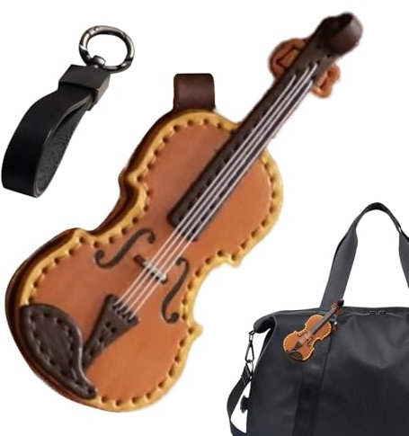 Kleine Geigen Schlüsselanhänger Musik-Taschenanhänger Geldbörsen-Charm Mini