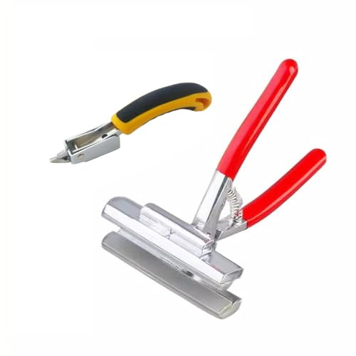 Leinwand Zange und Heftklammerentferner Set, 20 x 12cm Leinwand Stretching Zange + Gelb Heftklammerentferner, Perfektes Kit für Leinwand Stretching Bars Ölmalerei