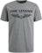 PME Legend Herren Rundhals T-Shirt R-Neck Cotton ELASTHAN Logo - Regular Fit, Größe:M, Farbe:Grey Melee 960