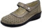 Cinzia Soft Scarpe Donna Ballerine con Strap in Pelle Beige, Linea Ortopedica, Pianta Larga e Plantare Estraibile, Zeppa Bassa, 2945E25